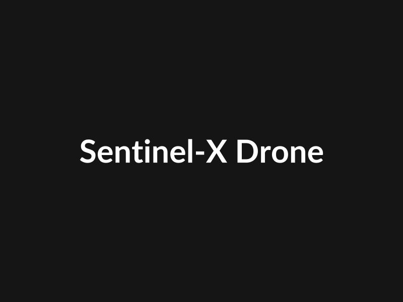Sentinel-X autonomous border surveillance drone with thermal vision